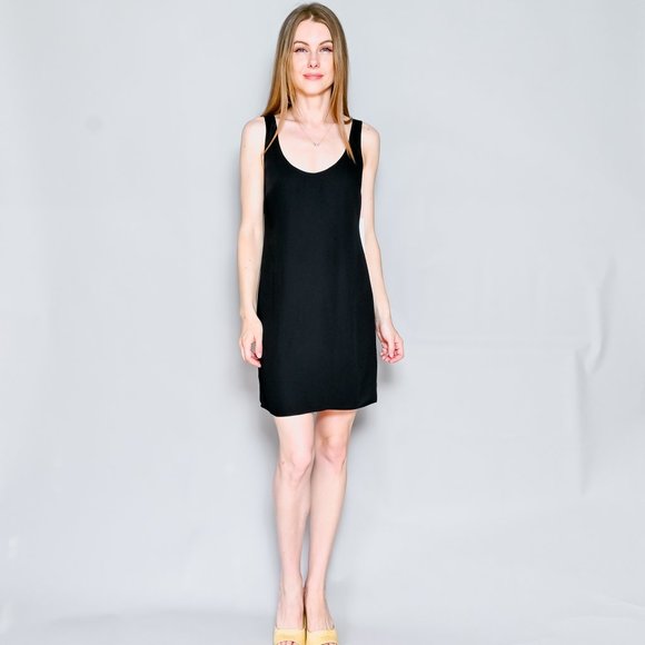 AMANDA UPRICHARD Black Selia Scoop-Neck Mini Dress NWT - Picture 6 of 7
